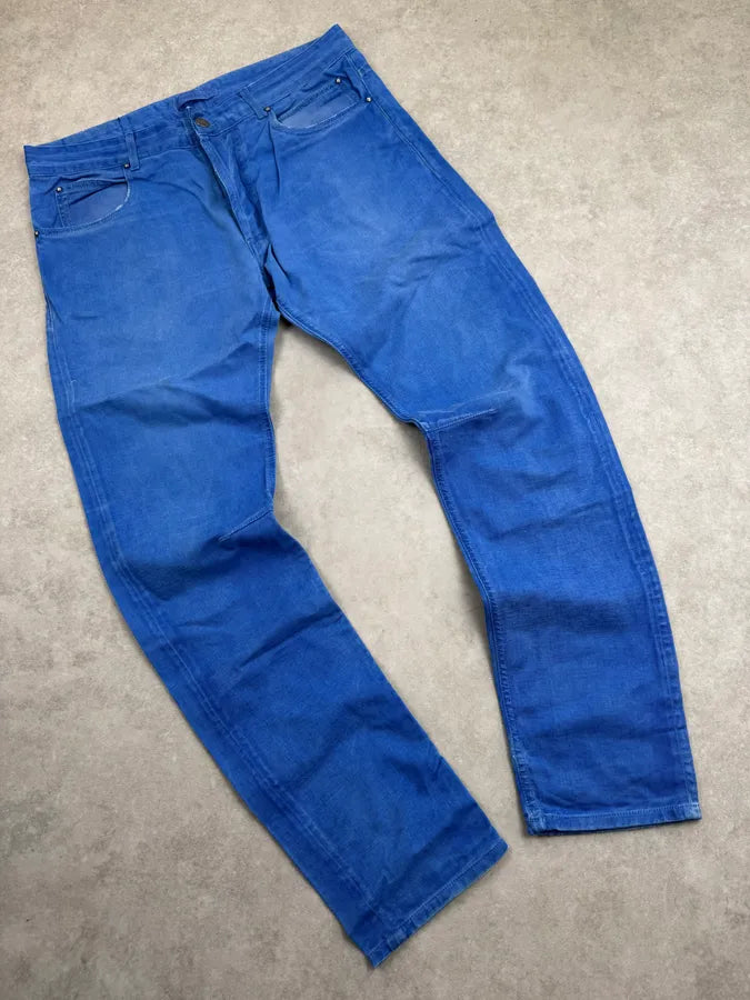 SS2012 Pierre Balmain Blue Electric Denim Jeans BAnDvrP 1