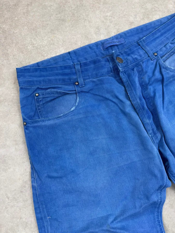 SS2012 Pierre Balmain Blue Electric Denim Jeans BAnDvrP 8