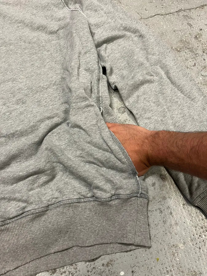 Pierre Balmain Grey Lined Relaxed Sweater (M/L) TUDPDfc 6