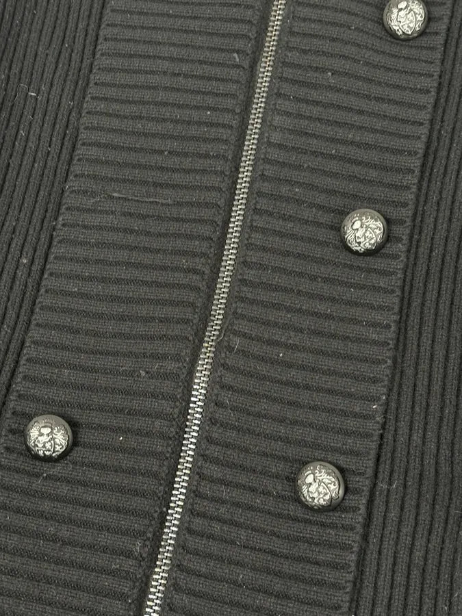 Pierre Balmain Napoleon Buttoned Wool Relaxed Sweater ERCfrTL 8
