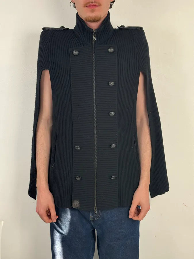 Pierre Balmain Napoleon Buttoned Wool Relaxed Sweater ERCfrTL 1