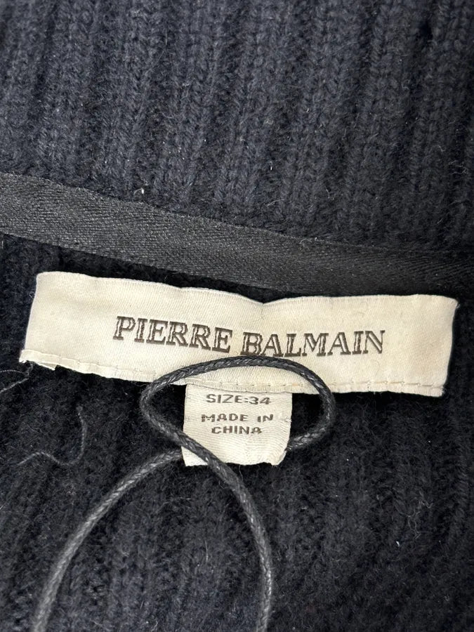 Pierre Balmain Napoleon Buttoned Wool Relaxed Sweater ERCfrTL 9