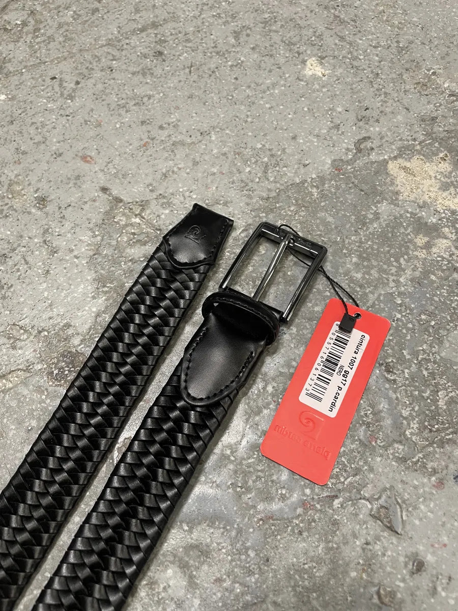 Pierre Cardin Black Leather Premium Belt (OS) 7