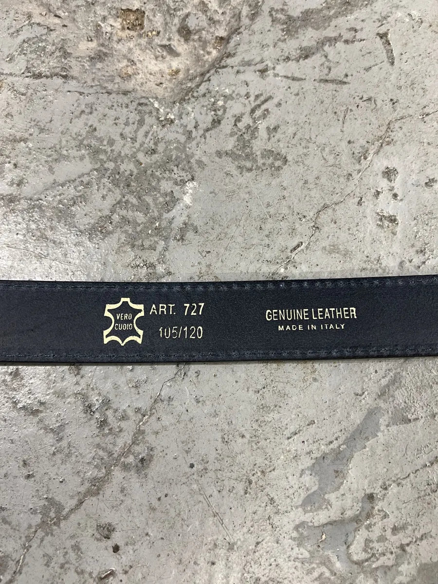Pierre Cardin Blue Suede Leather Belt (OS) 4