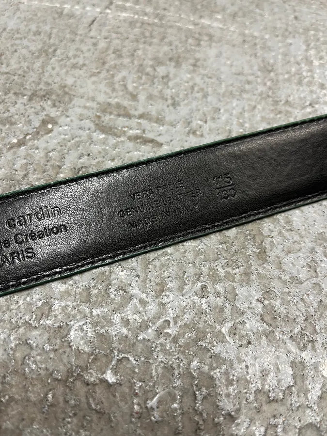 Pierre Cardin Green Snake Leather Belt (OS) (OS) 4