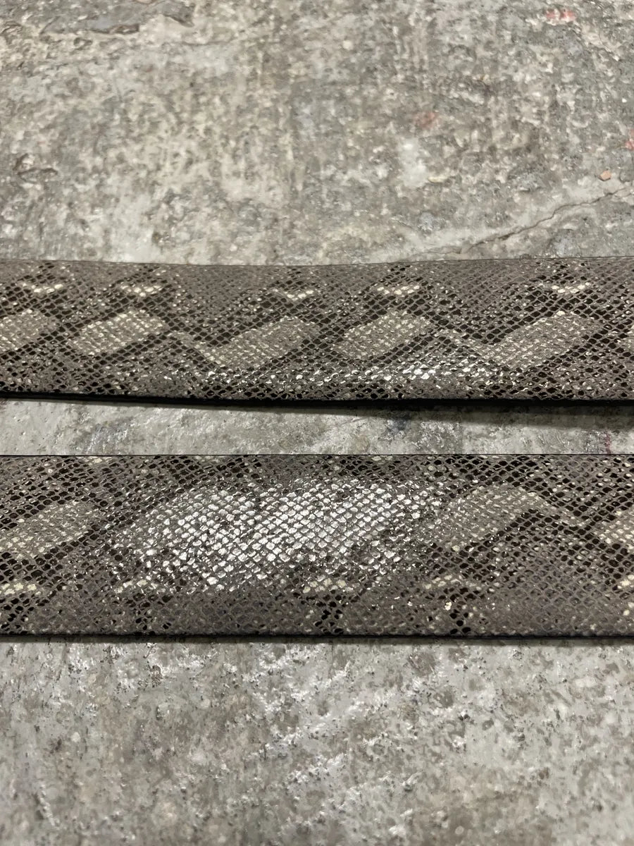 Pierre Cardin Grey Snakeskin Effect Leather Belt (OS) 5