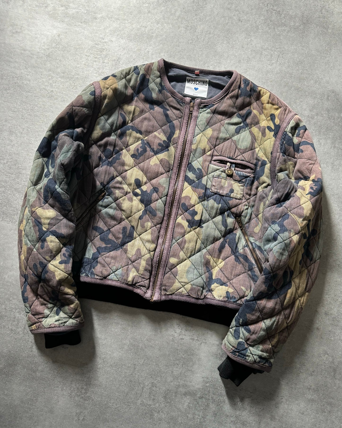 1990s Moschino Military Cozy Bomber Jacket  (S) - 6