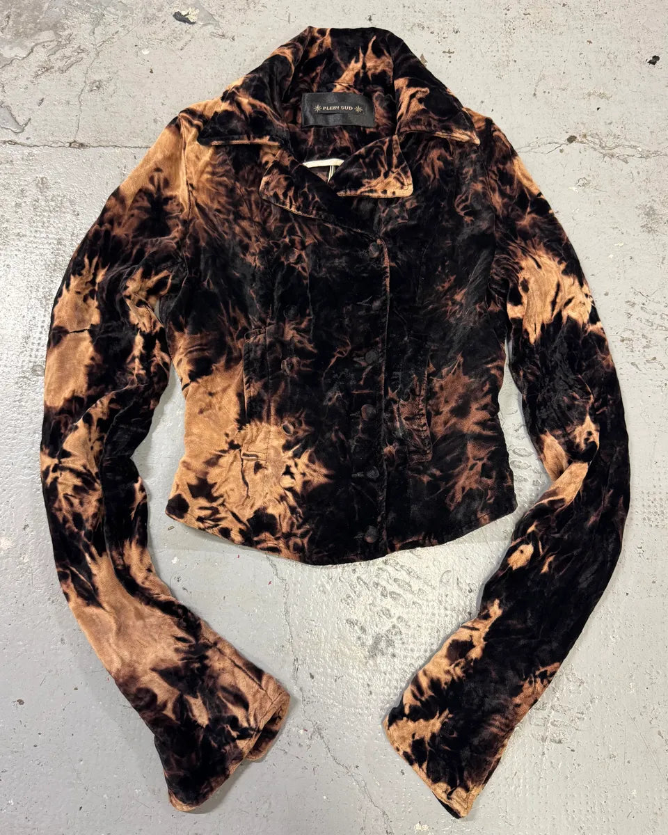 Plein Sud Acid Bleached Black Jacket ZcEUMnA 0