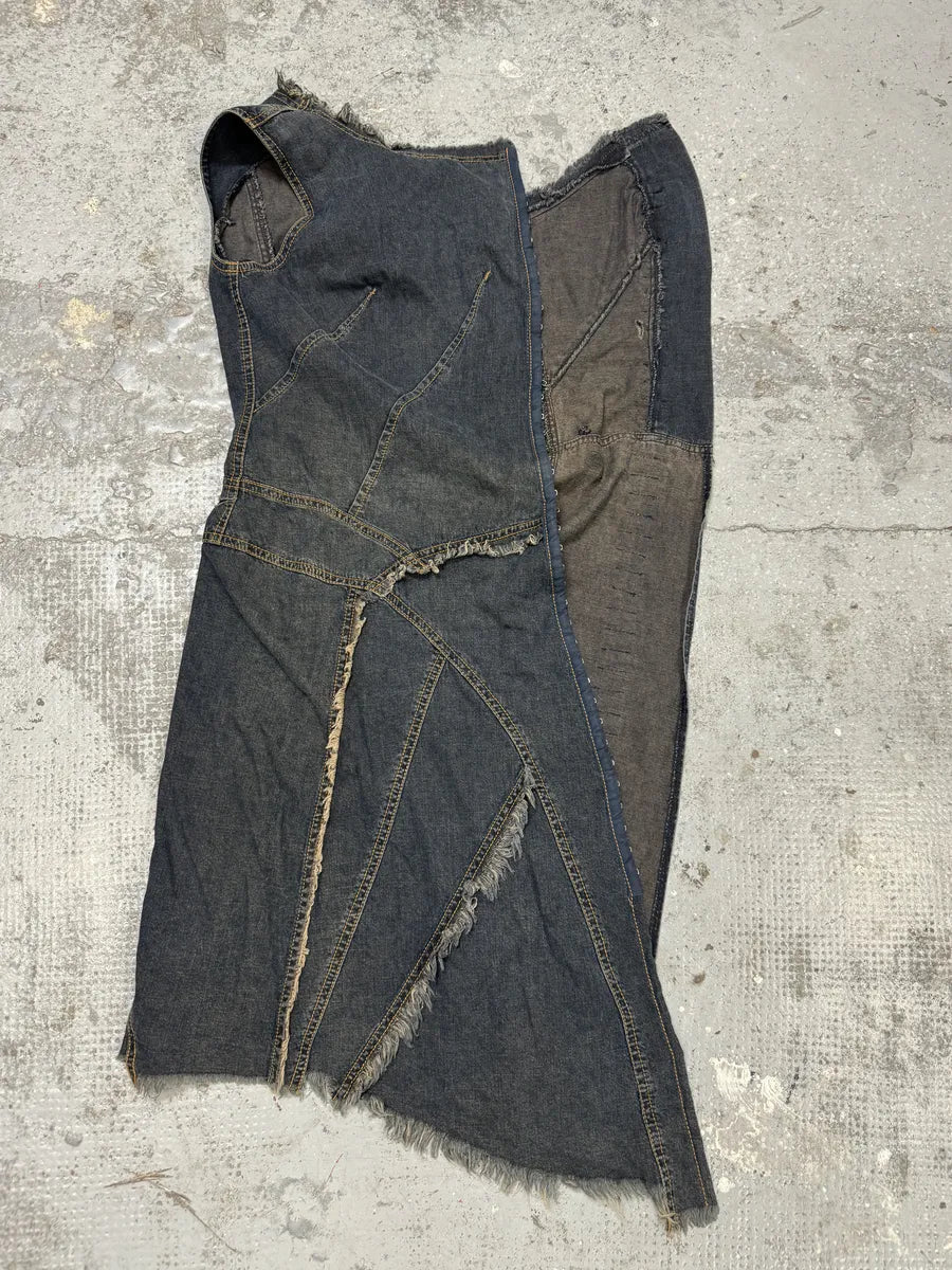 Plein Sud Asymmetrical Metal Hook Denim Dress YjDPOly 4