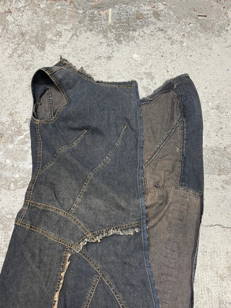 Plein Sud Asymmetrical Metal Hook Denim Dress YjDPOly 7