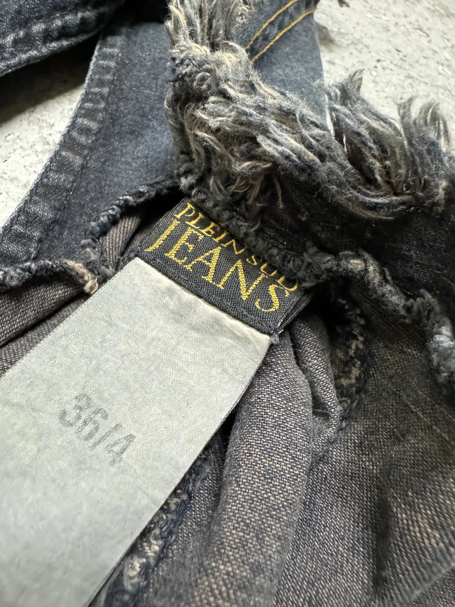 Plein Sud Asymmetrical Metal Hook Denim Dress YjDPOly 8