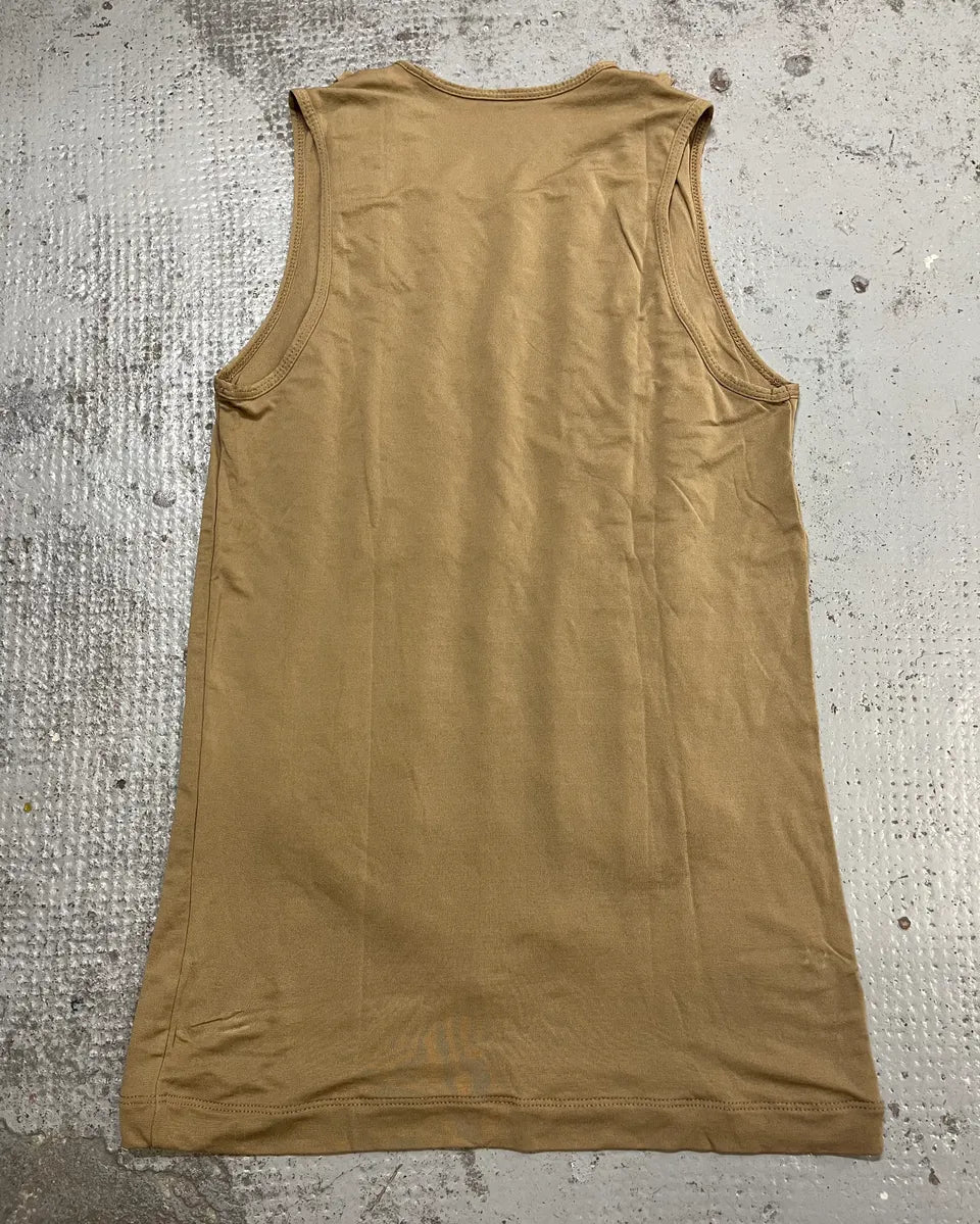 Plein Sud Beige Jersey Ruffle Tank Top KxsMwFe 7