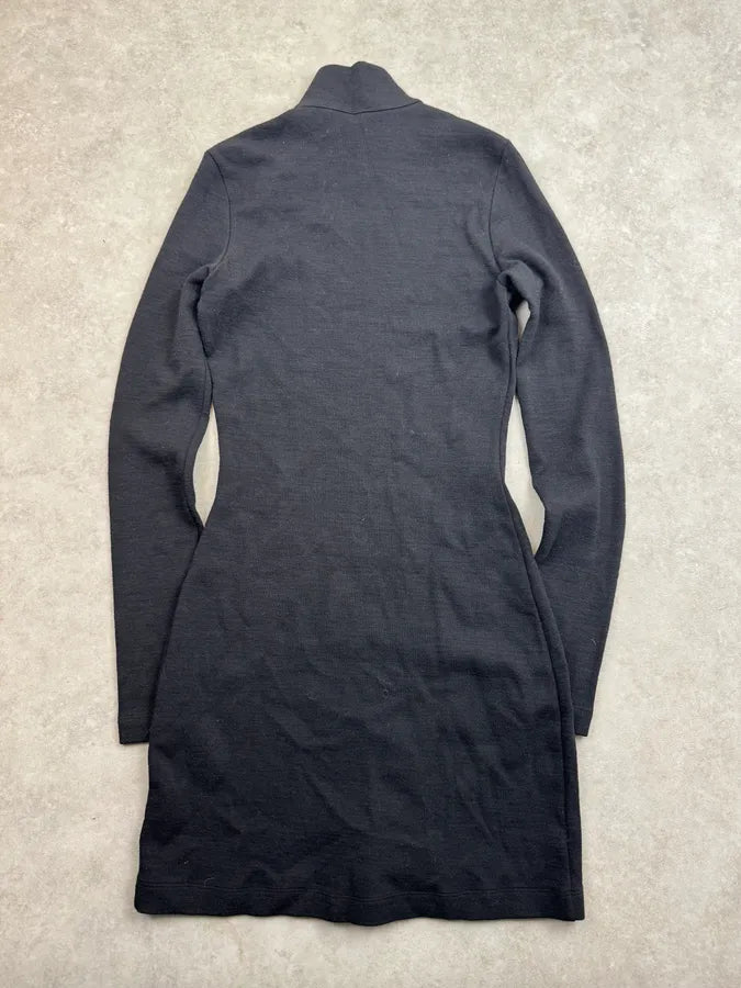 Plein Sud Black Buttoned Dress fvIcBIP 7