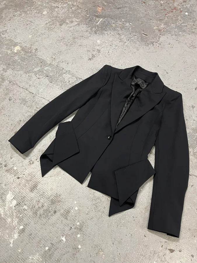 Plein Sud Black Contemporary Blazer DmtcKyA 1