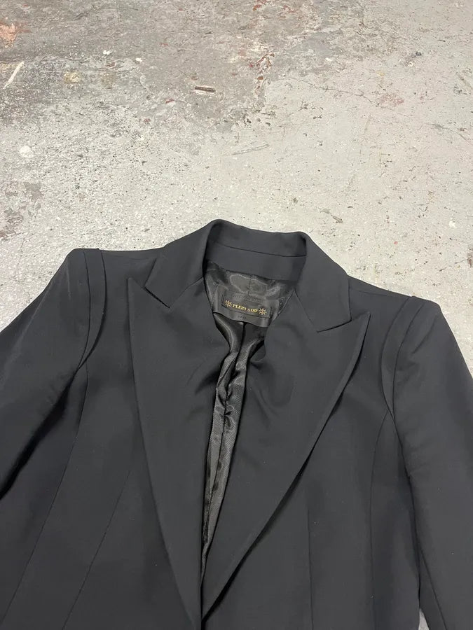 Plein Sud Black Contemporary Blazer DmtcKyA 6