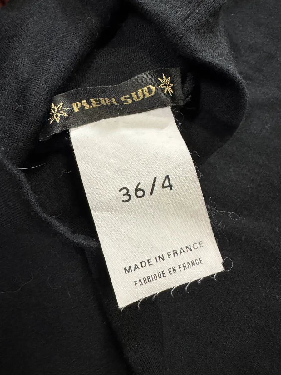 Plein Sud Black High Neck Midi Dress (S/M) 6