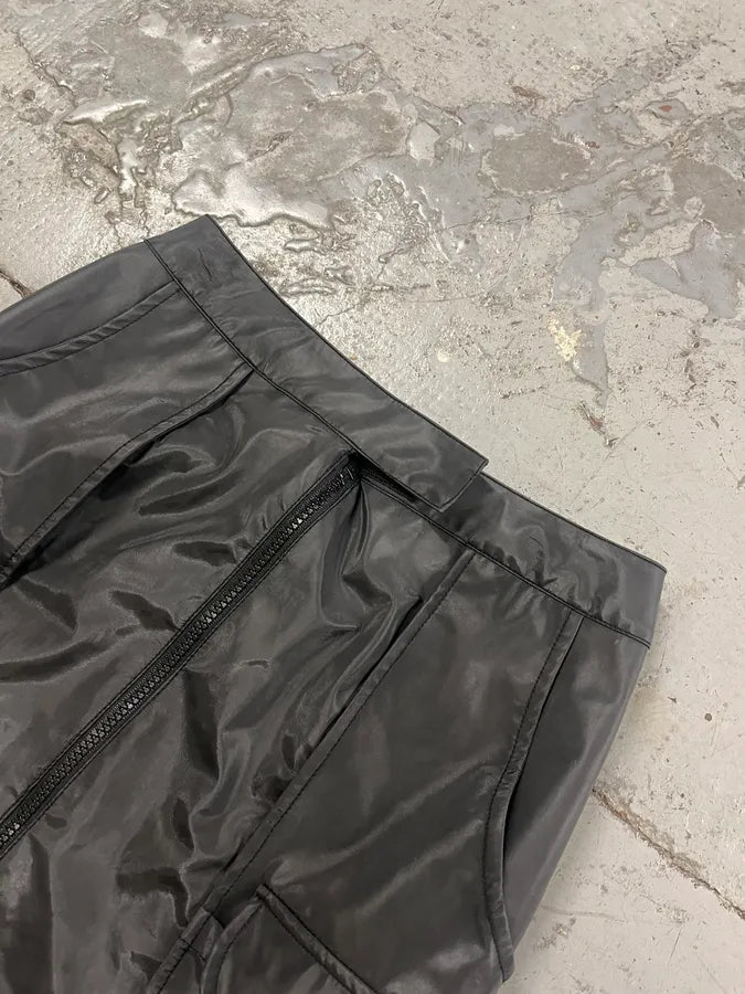 Plein Sud Black Nylon Cargo Multi-Pocket Maxi Skirt Tptymxo 4