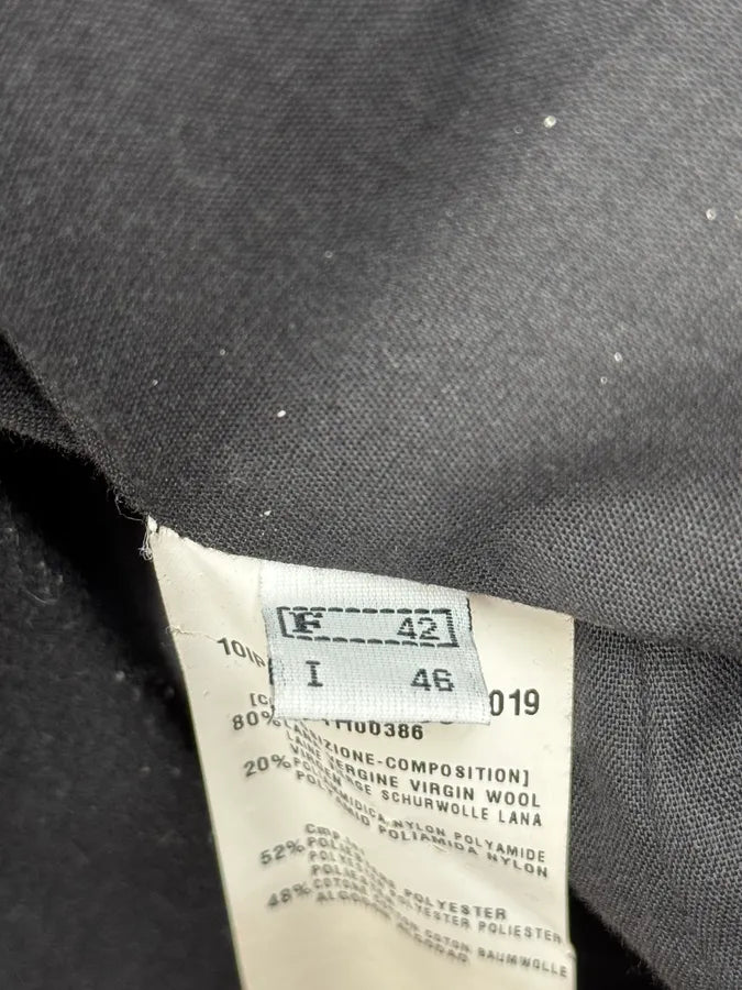 Plein Sud Black Officer Long Wool Coat KCcLnJp 13