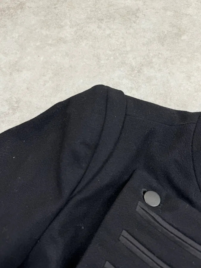Plein Sud Black Officer Long Wool Coat KCcLnJp 8