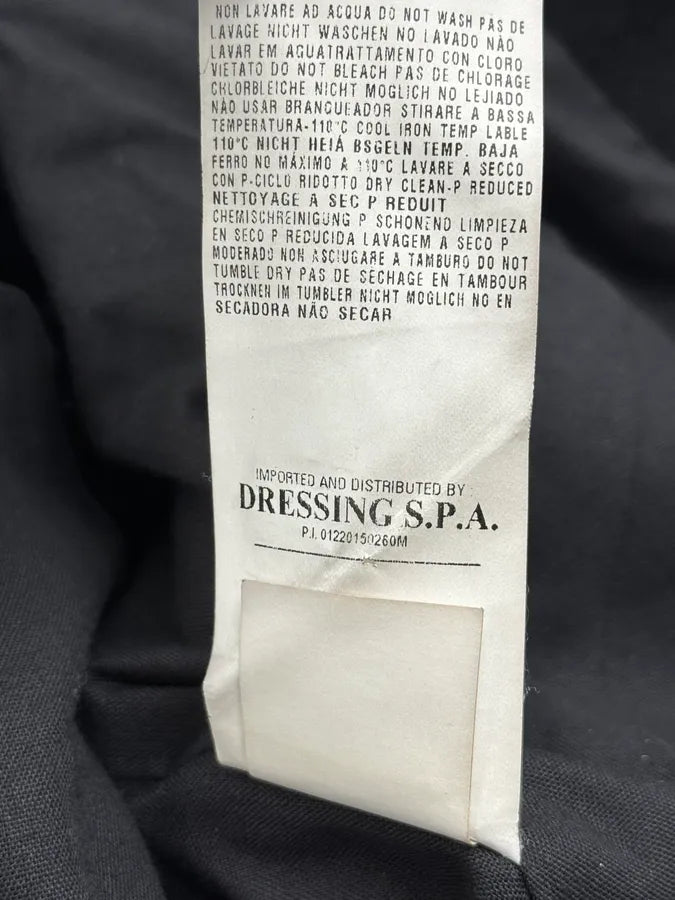 Plein Sud Black Officer Long Wool Coat KCcLnJp 15