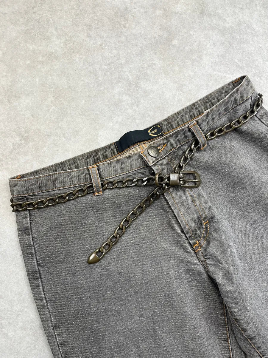 Plein Sud Bronze Metal Chain Belt hePJIpb 0