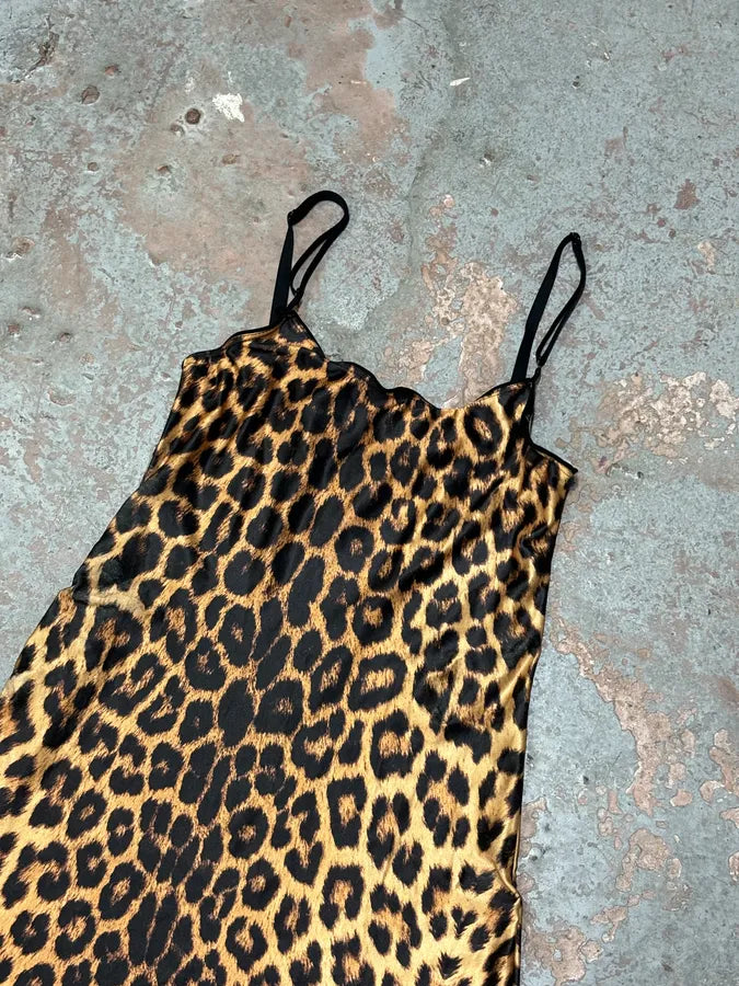 Plein Sud Brown Leopard Maxi Dress vNsODui 3