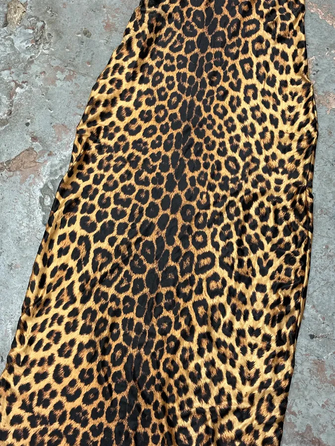 Plein Sud Brown Leopard Maxi Dress vNsODui 6