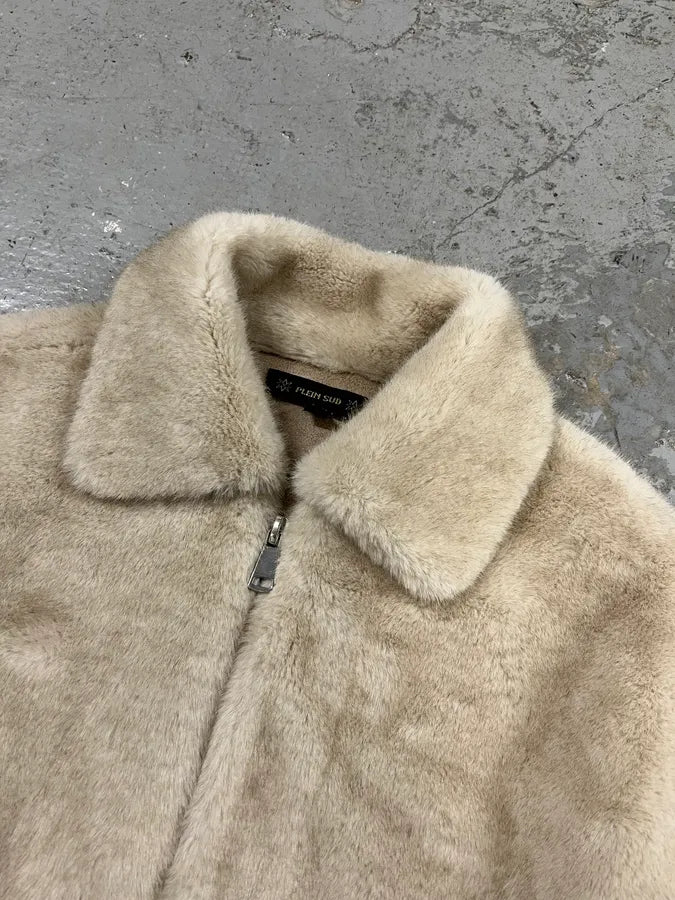 Plein Sud Faux Fur Beige Jacket KsDbJJi 9