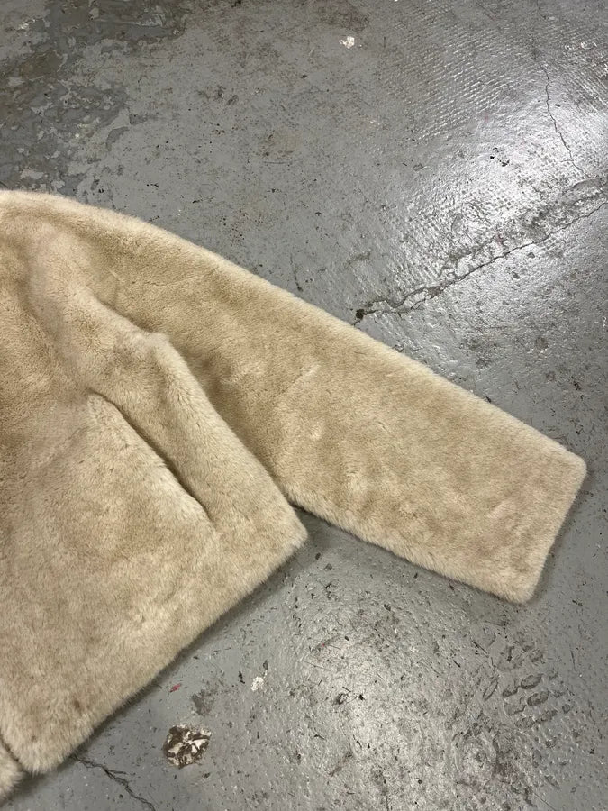 Plein Sud Faux Fur Beige Jacket KsDbJJi 4