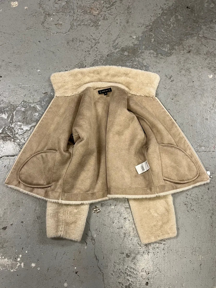 Plein Sud Faux Fur Beige Jacket KsDbJJi 7