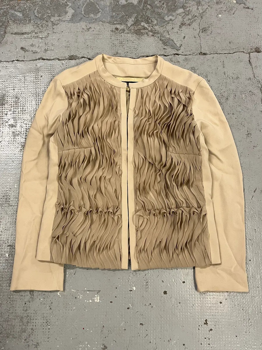 Plein Sud Fluid Beige Relief Jacket akBAliB 1
