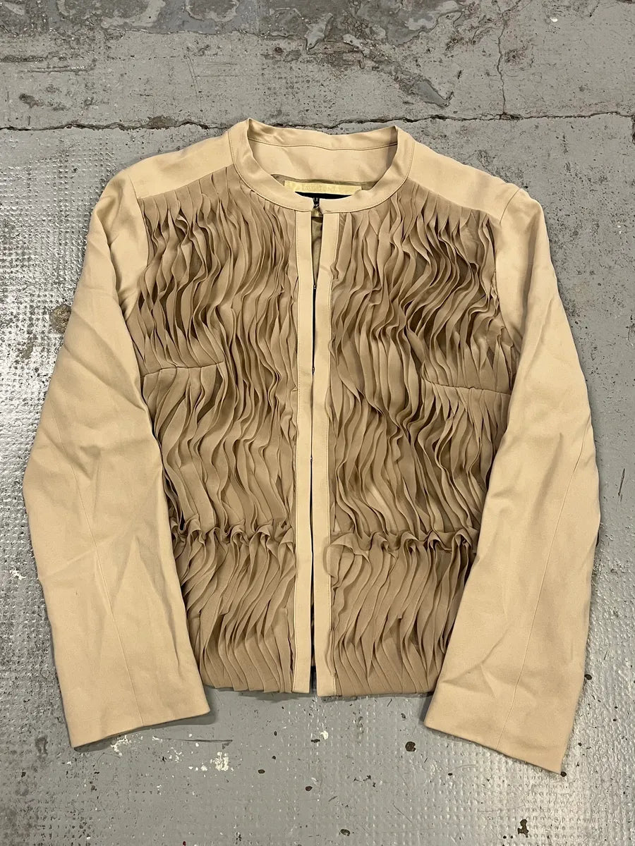 Plein Sud Fluid Beige Relief Jacket akBAliB 3