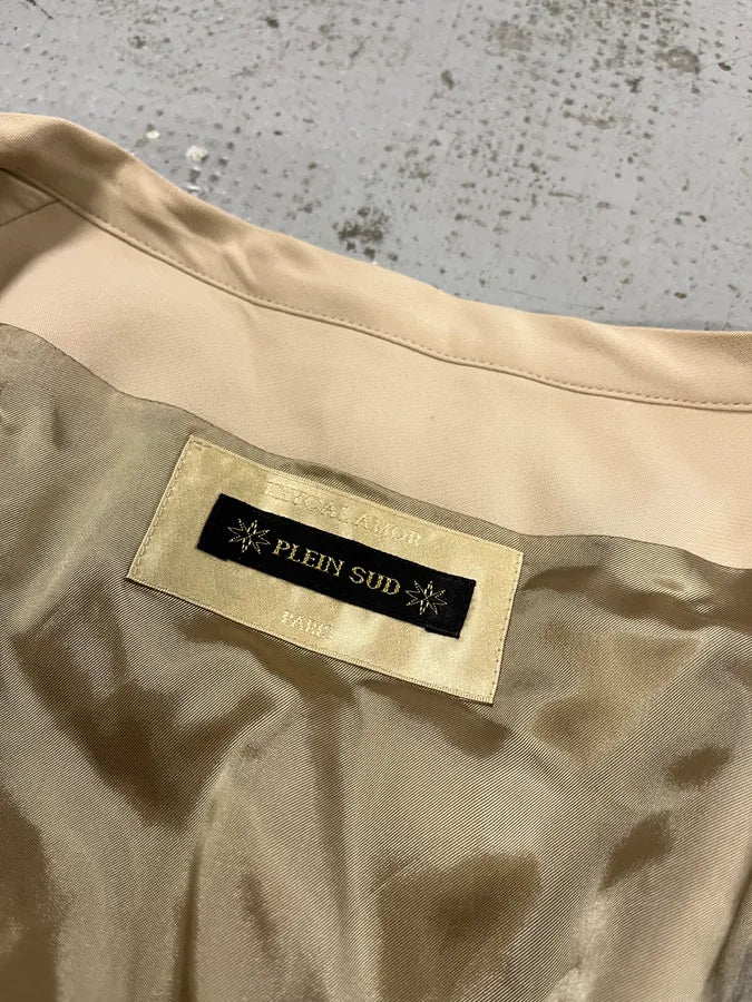 Plein Sud Fluid Beige Relief Jacket akBAliB 8