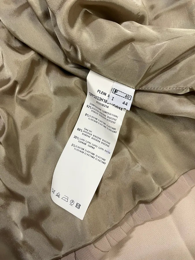Plein Sud Fluid Beige Relief Jacket akBAliB 9