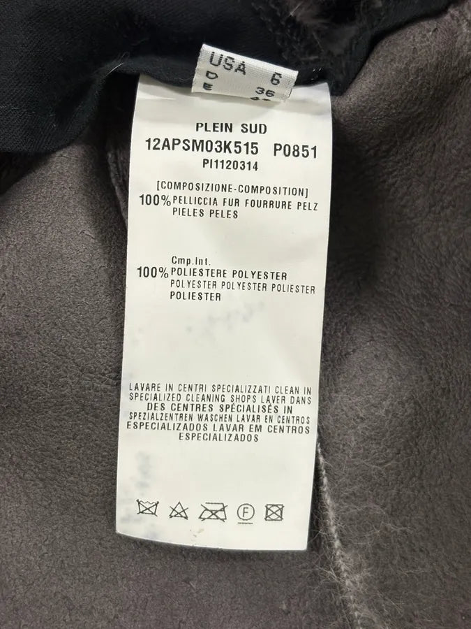 Plein Sud Grey Wool Fur-Lined Coat FxtTawq 10