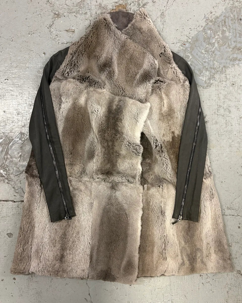 Plein Sud Grey Wool Fur-Lined Coat FxtTawq 2