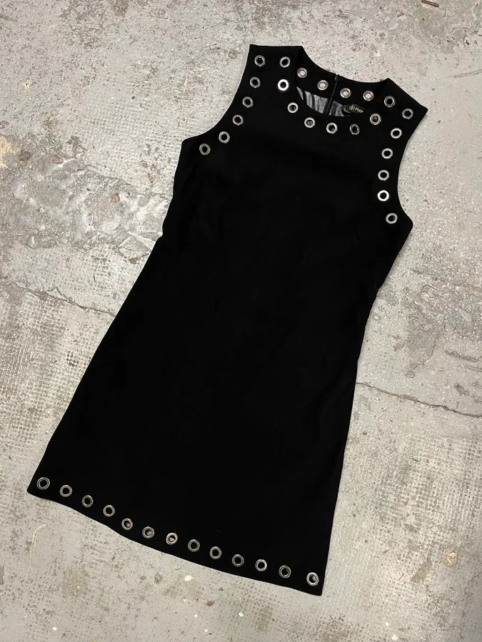 Plein Sud Studded Black Dress (S) eNiuQHw 3