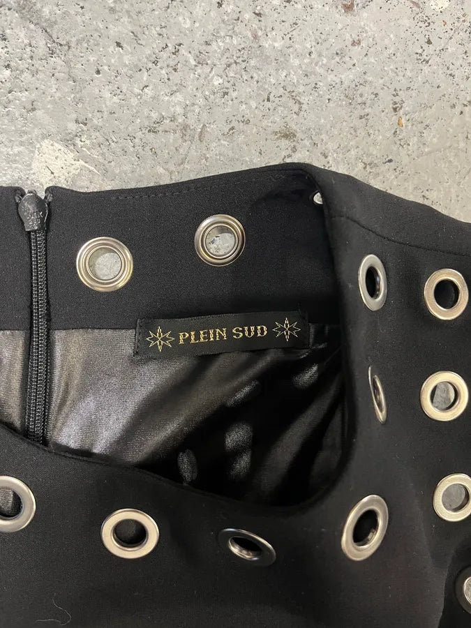 Plein Sud Studded Black Dress (S) eNiuQHw 7