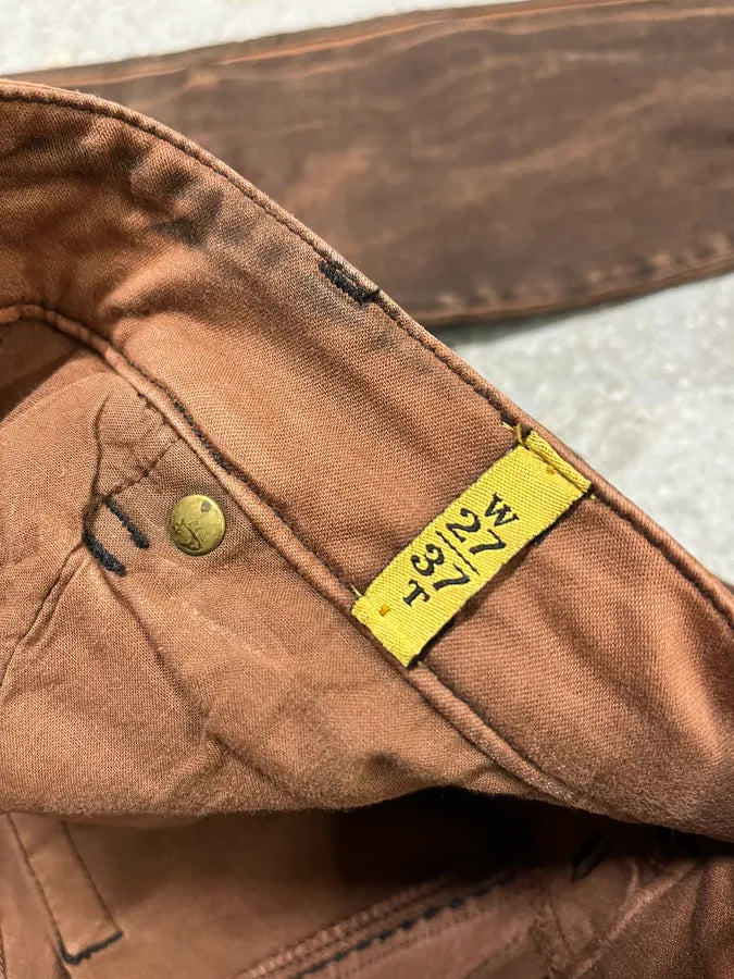 Plein Sud Waxed Burnt Copper Skinny Jeans lEHddYe 11