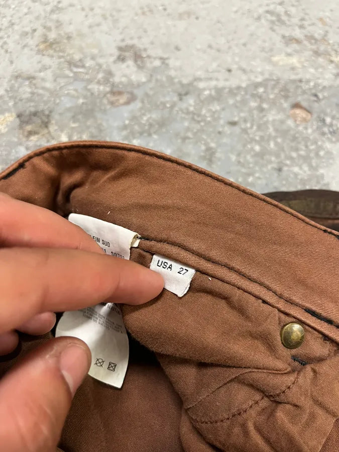 Plein Sud Waxed Burnt Copper Skinny Jeans lEHddYe 9