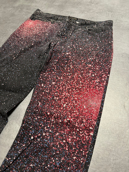 2000s Roberto Cavalli Galaxy Expansion Red Pants (L) - 6