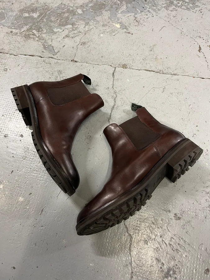 Polo Ralph Lauren Brown Minimalist Classy Leather Boots buxrTsc 2