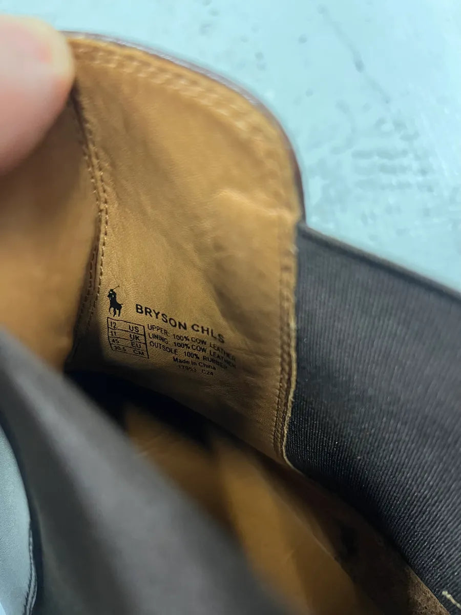 Polo Ralph Lauren Brown Minimalist Classy Leather Boots buxrTsc 6