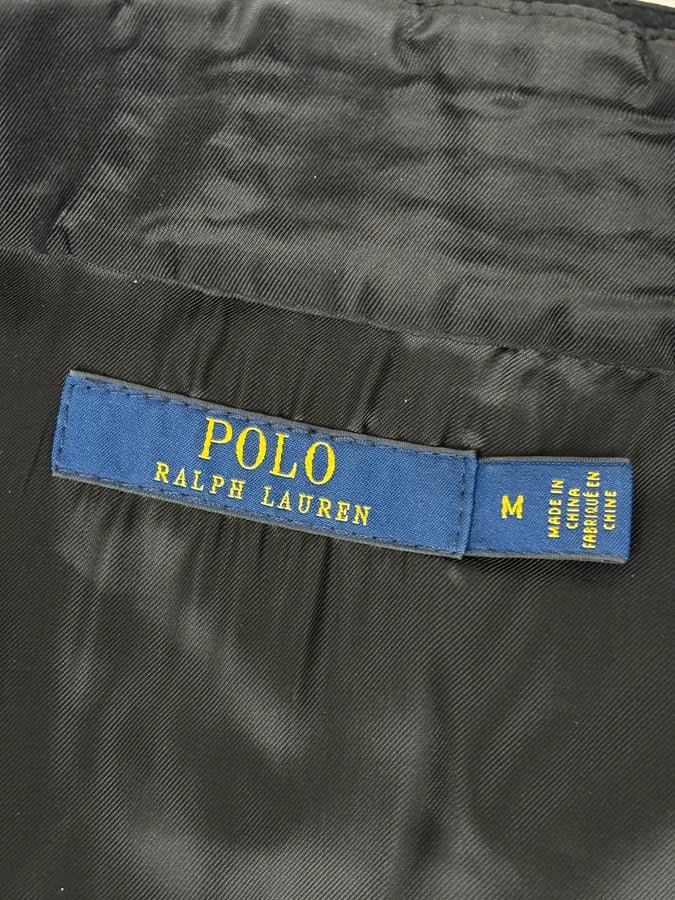 Polo Ralph Lauren Black Wool Military Blazer Officer Napoleon Jacket wnscDQr 9
