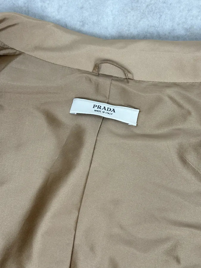 AW2007 Prada Belted Short Trench Coat gnYBRkj 10