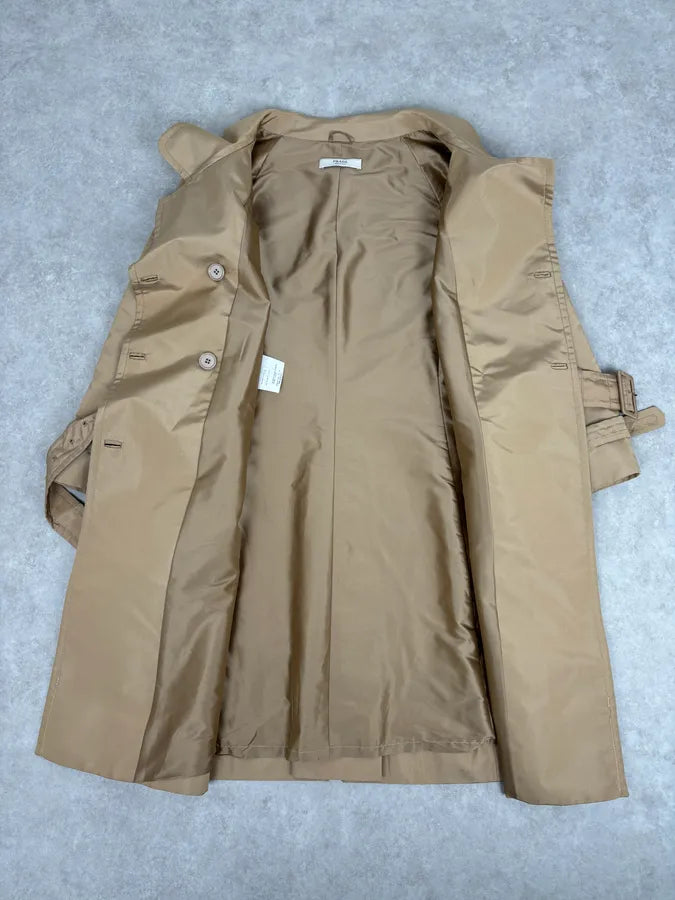 AW2007 Prada Belted Short Trench Coat gnYBRkj 6