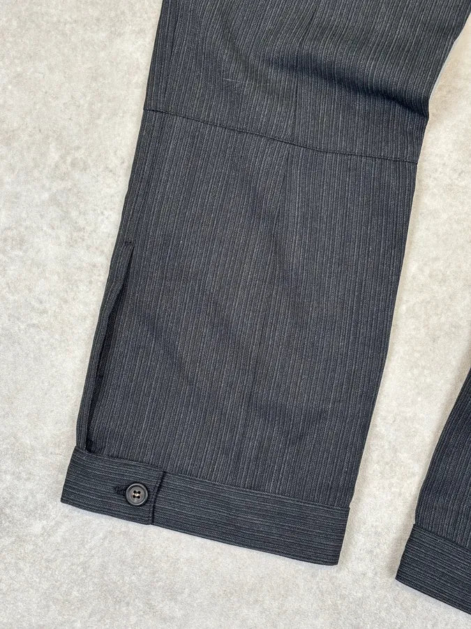SS2007 Prada Grey Virgin Wool Tailored Pants TOHDFCU 10