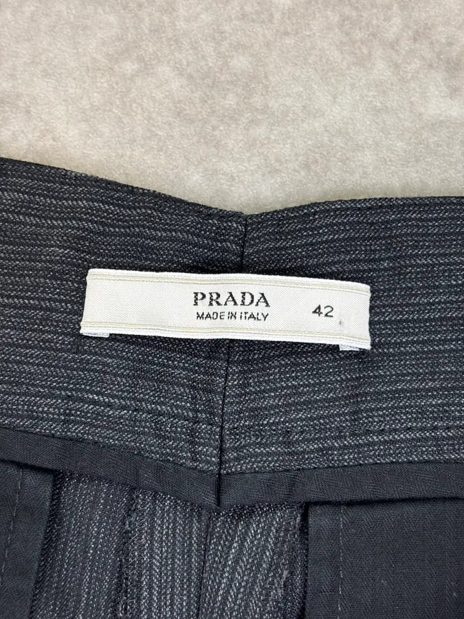 SS2007 Prada Grey Virgin Wool Tailored Pants TOHDFCU 11