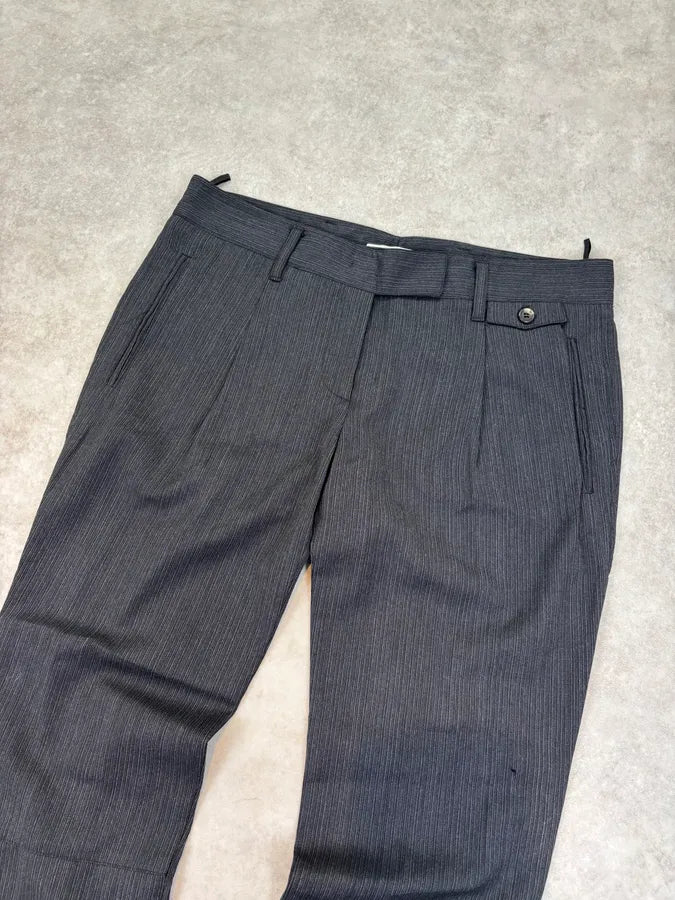 SS2007 Prada Grey Virgin Wool Tailored Pants TOHDFCU 4