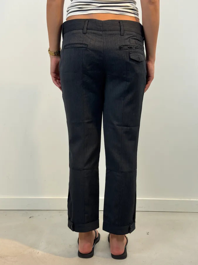 SS2007 Prada Grey Virgin Wool Tailored Pants TOHDFCU 3
